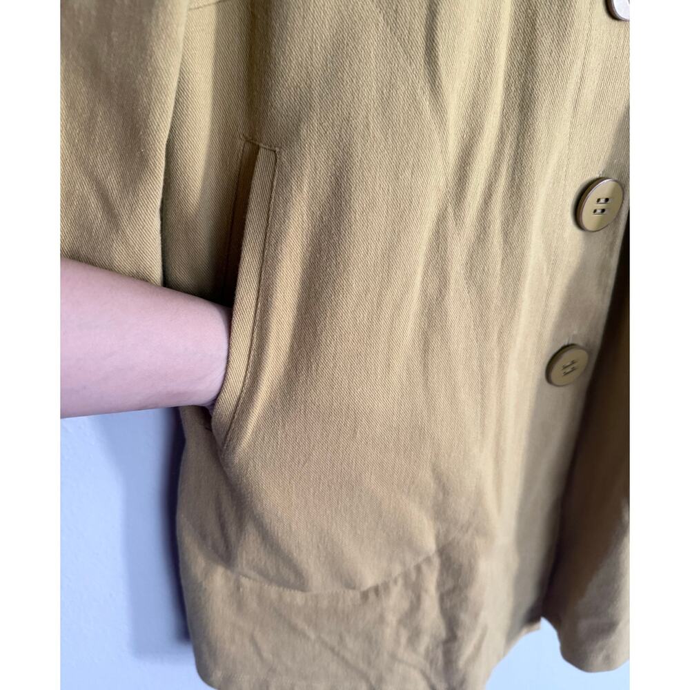 HABITAT Clothes to Live In mustard yellow cotton thick stretch cardigan jacket - Picture 5 of 8